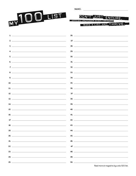 List of one.